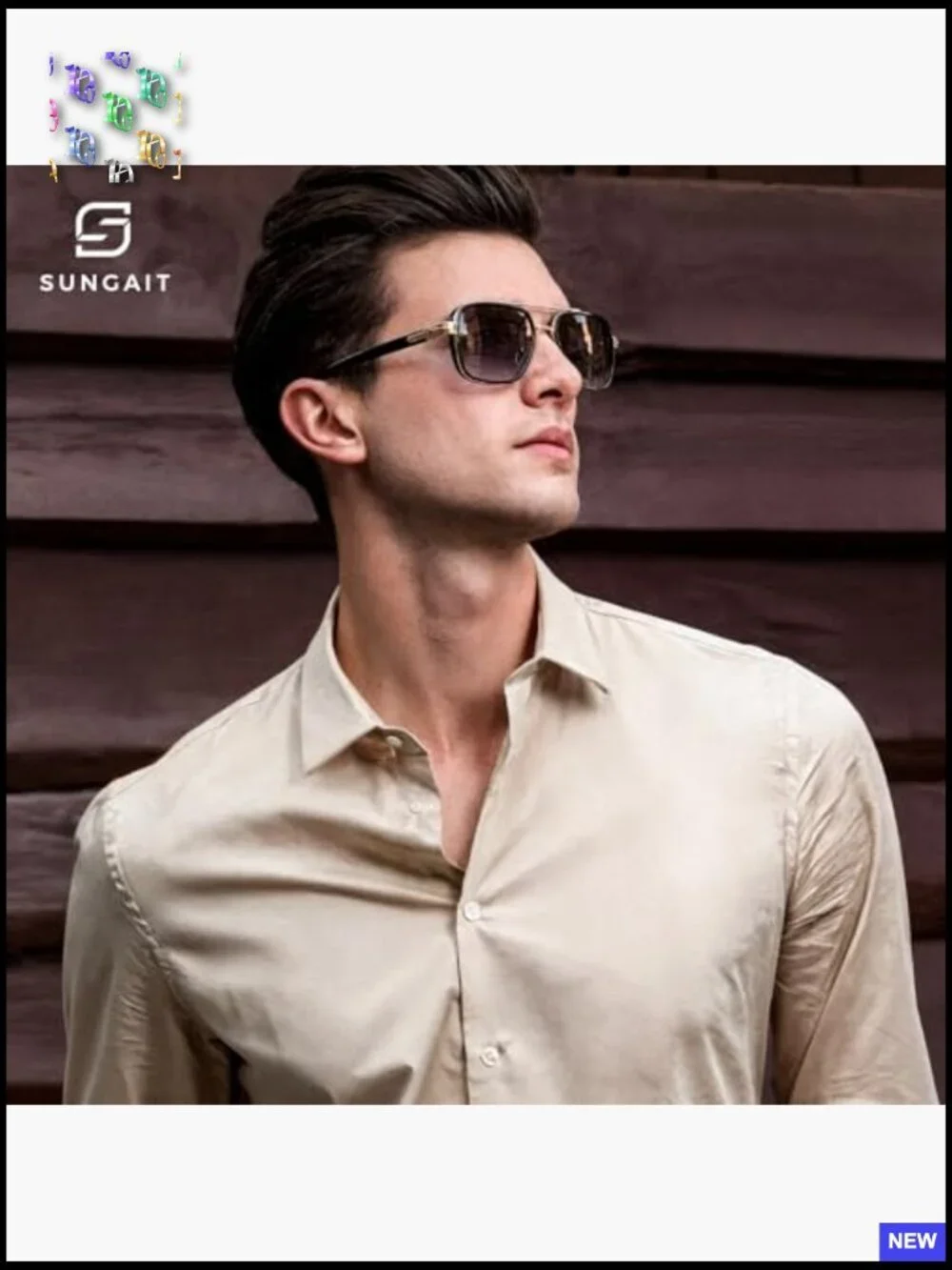 Retro Square Double Bridge Aviator Polarized Sunglasses for Driving UV400